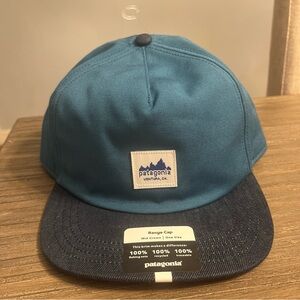 Patagonia Range Cap Ventura CA Snapback Wavy Blue One Size Hat